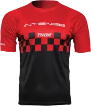 Thor Red/Black 22 Intense Chex Jersey - Small - 5120-0139
