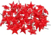 HOMSFOU 50pcs Star Push Pins for Cork Board Plastic Metal Thumb Tacks for Bulletin Board Office Home Classroom Versatile Decorative Tacks for Photos Notices