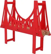Tofficu Wooden Train Bridge Model Track Accessories for Easy to Assemble Versatile Combinations for Creative Play for Home and School Fun