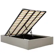 [Sleeping Giant] Milton Lift Storage Bed Flush Light Grey