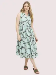 dahlia bloom burnout dress