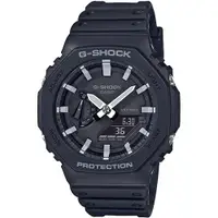 在飛比找ETMall東森購物網優惠-CASIO G-SHOCK 八角農家橡樹雙顯腕錶/黑/GA-