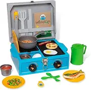 Melissa and Doug Let's Explore - Wooden Camp Stove Play Set