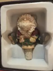 Wine Stopper Guardian of the Grapes Bottle Collection NIB Santa Christmas!!