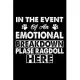 In The Event Emotional Breakdown Place Ragdoll Here: Cute Ragdoll Ruled Notebook, Great Accessories & Gift Idea for Ragdoll Owner & Lover.default Rule