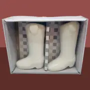 Dolly Parton Heart To Home White Boots Salt And Pepper Shakers New In Box