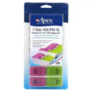 7-Day AM/PM XL, Detach N' Go Pill Organizer, 1 Pill Organizer