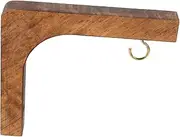 VICASKY Rustic Wooden Plant Bracket Wall Mount Durable Hanging Hook for Flowerpots Decoration Space Saving Wall Planter