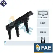IGNITION COIL 80259 FOR OPEL CORSA/D/B/Hatchback/Van AGILA Z10/A10XEP 1.0L 3cyl