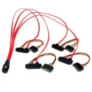 StarTech 50cm Internal Serial Attached SCSI Mini SAS Cable - SFF8087 to 4x