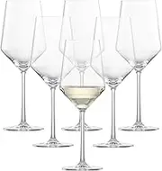 Schott Zwiesel Tritan Crystal Glass Pure Stemware Collection Sauvignon Blanc/Rose/Tasting, White Wine Glass, 13.8-Ounce, Set of 6