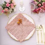 20x20 in Sequined Geometric Design Tulle Net Fabric Table NAPKIN Party Events