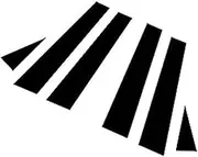 LUMIXE Pillar Posts Car Door Window Trim Cover Glossy Piano Black Exterior Stickers, for Opel, for Vauxhall, Antara, for Daewoo, Winstorm MaXX Auto Window Pillar Molding