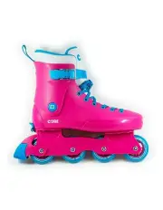 [Core] Retro Adjustable Inline Skate UK 6in9 in Pink/Blue