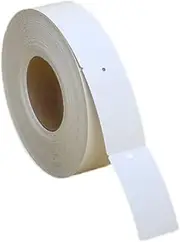DOITOOL 1 Roll Blank Key Tags Retail Store Label Cloth Apparel Tag White