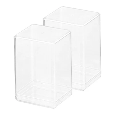 2PCS Clear Acrylic Display Case, 2.5''x3.8''x2.2'' Display Box for Figures