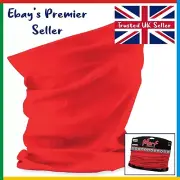 BRIGHT RED Beechfield * 3 in 1 Face Cover Morf * Snood Scarf * Breathable Mask