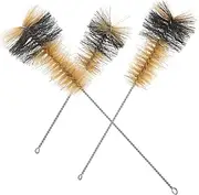 MUCKLILY 3pcs Laboratory Equipment Test Tube Brush Beer Bottle Brush Cylinder Brush Bottle Cleaning Brush Tube Cleaner Brush Tube Cleaning Brush Test Tube Brushes Stainless Steel