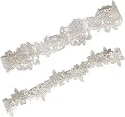 [Minkissy] Lace Garters for Bride Comfortable Thigh Bands for Wedding Day Elastic Design for Women Accessory for Engagements Proms and Anniversary Celebrations