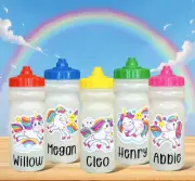 NAMED KIDS WATER / UNICORN BOTTLE NO LEAKS DEMAND LID - 500ML - NURSERY SCHOOL