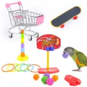 4 Sorts Bird Training Set Parrot Intelligence Toy Colorful Safe Material