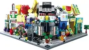BIZNESMEN 8 Pack Architectural Ideas Puzzle Set - Mini City Shop Street Scene Block Set for Party Favors, Gift Bags, Stocking Stuffers, Classroom Prizes, Birthday Gifts for Kids