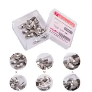 50 Pcs/Set Dental Sectional Contoured Matrices Refill Matrix Band Wedges Metal