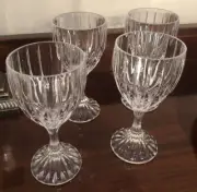 MIKASA "Park Lane" 8 OZ HEAVY CRYSTAL FORMAL GLASSWARE SET/4
