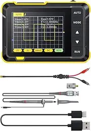 Portable Transistor Tester 2.5MSa/s Sampling Rate Digital Oscilloscope 200KH/z Bandwidth Mini Tablet Oscilloscope Type C Charging(High)