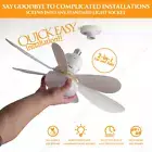 LED 30W Ceiling Fan Light - E27, Remote Control, Dimmable, 85-265V