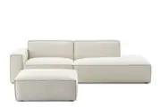 Jonathan Side Chaise Sofa with Ottoman