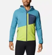 Columbia Titanium Men's Peak Pursuit Tech hoodie grid fleece