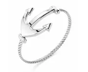 Solid 925 Sterling Silver Anchor Fashion Ring