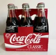 Vintage Florida Marlins MLB Inaugural Season 6-Pack Coke Bottles 1993