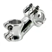 Retro Silver 31.8 Stem 70mm Mountain Bike Stem,35 Degree Bicycle Stem Riser S...
