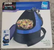 Brand New Pyrex Portables Personal Size Insulated Food Carrier Set