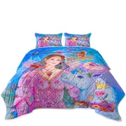Beautiful Fairy Unicorn Squirrel and Birds for Kids Coverlet