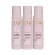 3 x SugarBaby Glow to Go Faux Tan Eraser and Skin Primer Moisture Mousse 200mL