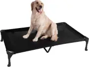 Cooling Elevated Dog Bed, Portable Raised Pet Cot with Washable & Breathable Mes
