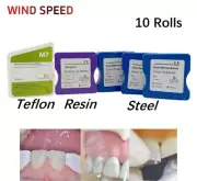 10 Rolls Dental Matrix Bands Teflon /Steel/Resin Film Restoration Matrice Strip