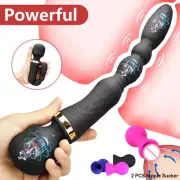 Double G-spot Vibrator Anal Plug Dildo Clitoris Stimulator Sex Toys for Couples