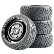 Wheels Tires set 1/10 onroad rc car for Tamiya tt01 tt01e tt02 tl01 tgx Kyosho