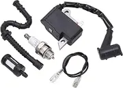 [TOOLSGO] Chainsaw Ignition Coil Kit Spark Plug with Fuel Filter Durable Compatible with Stihl MS270 MS280 1133 400 1350
