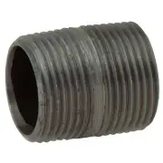 (25)-Anvil 1 In. x Close Schedule 40 Steel Black Iron Nipple. Model: 8700140851