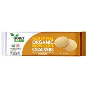 Organic Perfect Earth Brown Rice Crackers Original 100g – Fresh, healthy organic delivery | Doorstep Organics
