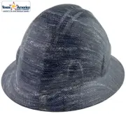 Blue Denim Hydro Dipped Full Brim Hard Hat