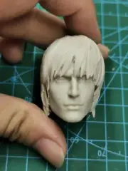 1/6 Unpainted Male Head Sculpt Anime Devil May Cry Dante For 12in Male Body Toy