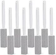 Peakloong 8 Pack Pumice Stone Toilet Brush Hanging Toilet Brush Home Pumice Cleaning Pad for Toilet Bathtub Sink Cleaning Easy Install Easy to Use