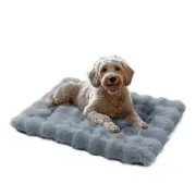 Dog Crate Pad Fluffy Plush Dog Bed Mat Blanket for Medium Dogs Washable Crate...