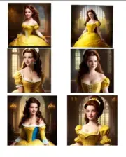 Belle Beauty And Beast Tags Set Junk Journal Scrapbook USA Seller